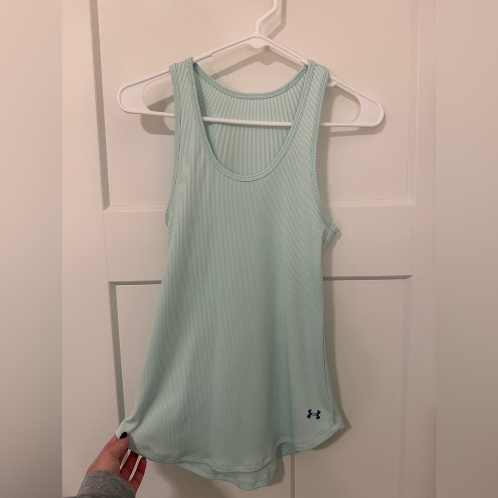 Under Armour Light Teal Ribbed Tank Top – Women’s Medium